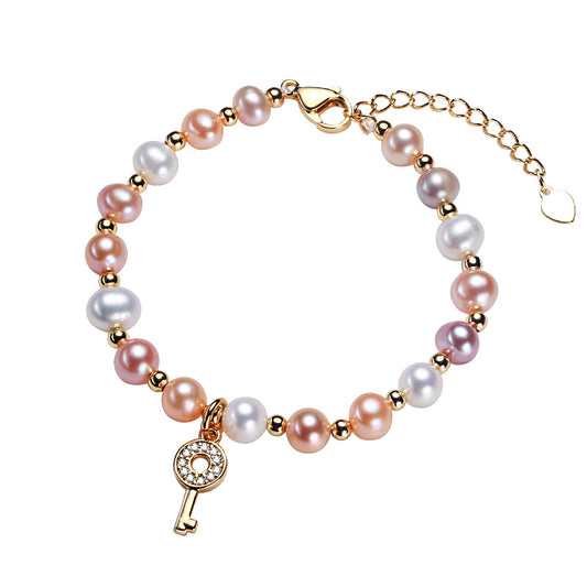 Baroque national style jewelry Freshwater Pearl Bracelet