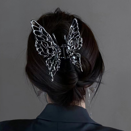 Butterfly Hairpin Female Heavy Industry Back Head Pan Hair Grab Clip Large Shark Clip Hair Accessories