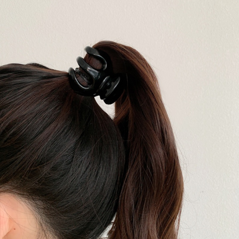 Small Grab Clip High Ponytail Ball Head Grab Clip Medium sSze Pumpkin Hair Clip Back Head Clip Hair Accessories