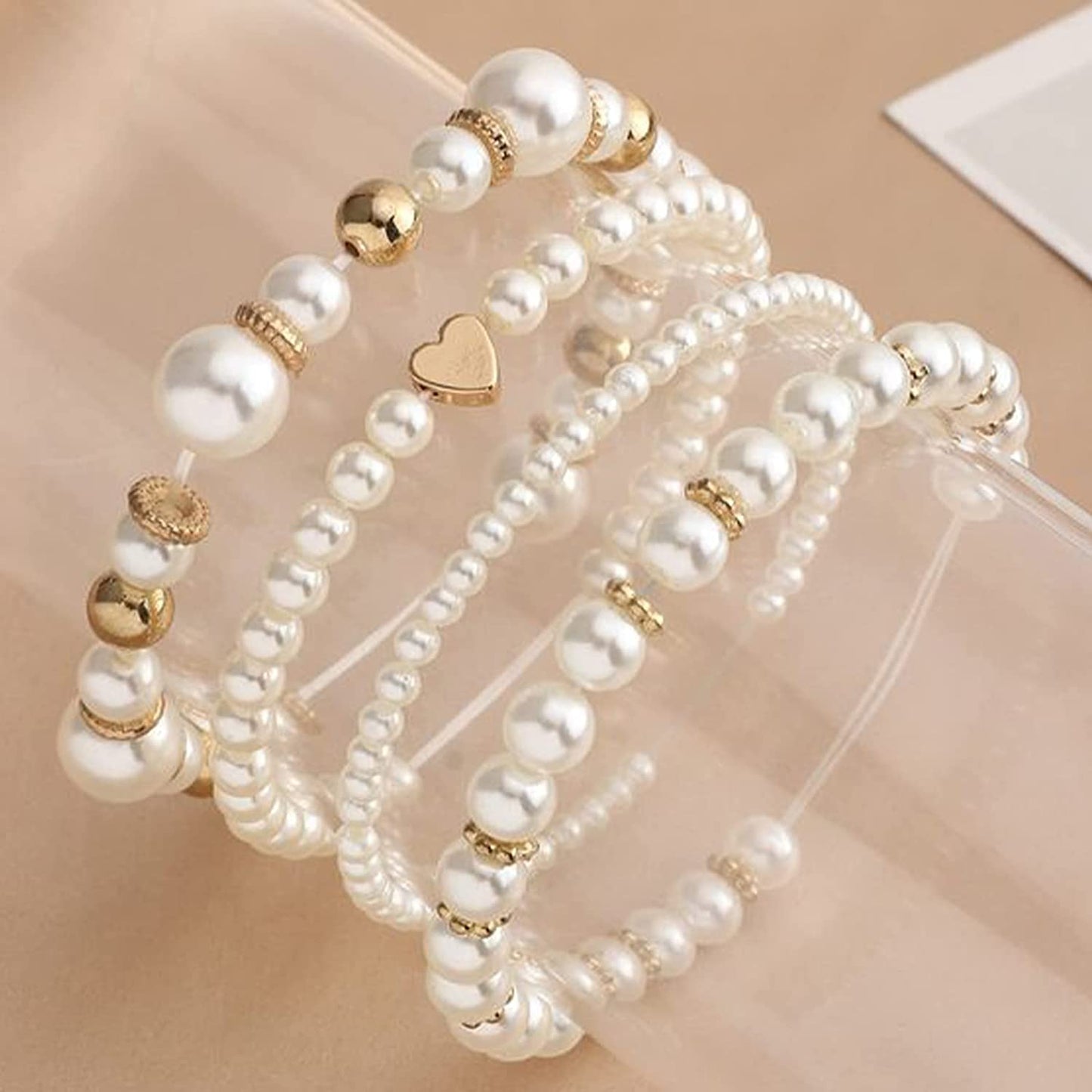 Round Non-peeling ABS Pearls with Holes