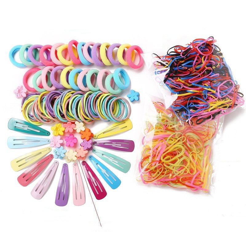 780 Pieces Children's Hair Clip Hairpin Princess Hair Rope Baby Scrunchie Gift Box Little Girl Side Clip Hair Accessories Set