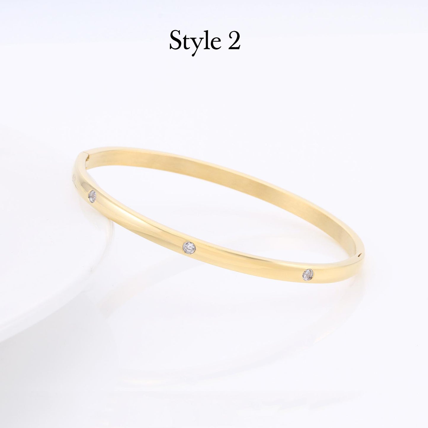Non-fading korean style fashion torus bracelet