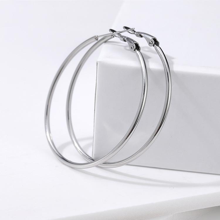 Non-fading 3 pairs hot sale oversized hoop earrings