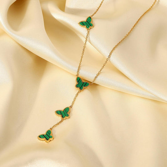 Non-fading Butterfly Y-Shaped Vintage Necklace