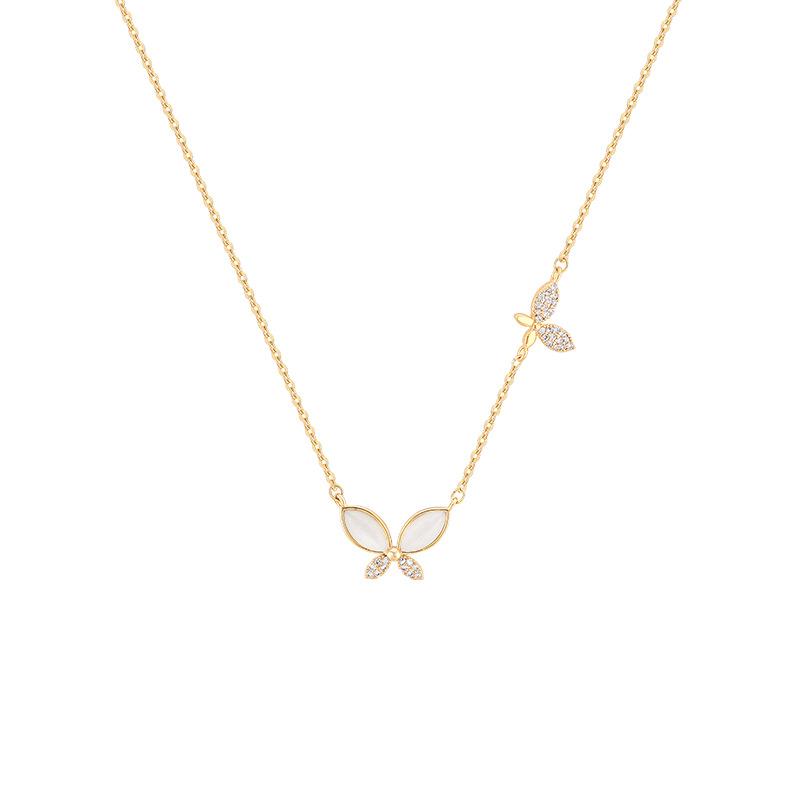 Non-fading butterfly necklace