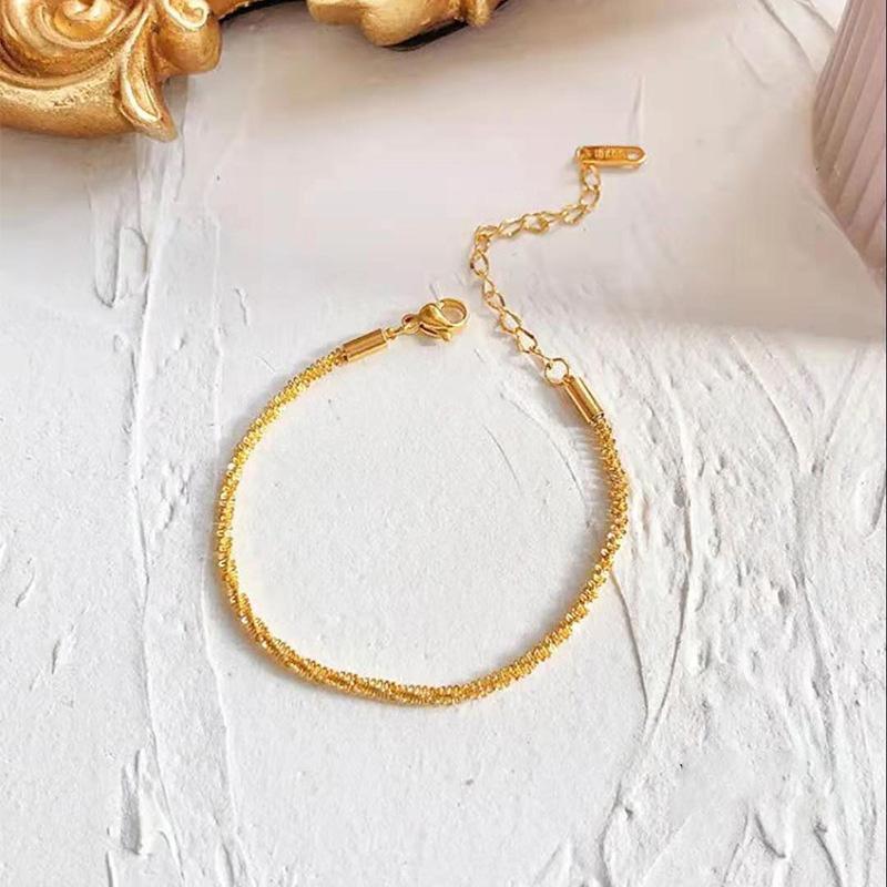 Non-fading Glittering Chain necklace bracelet Anklet