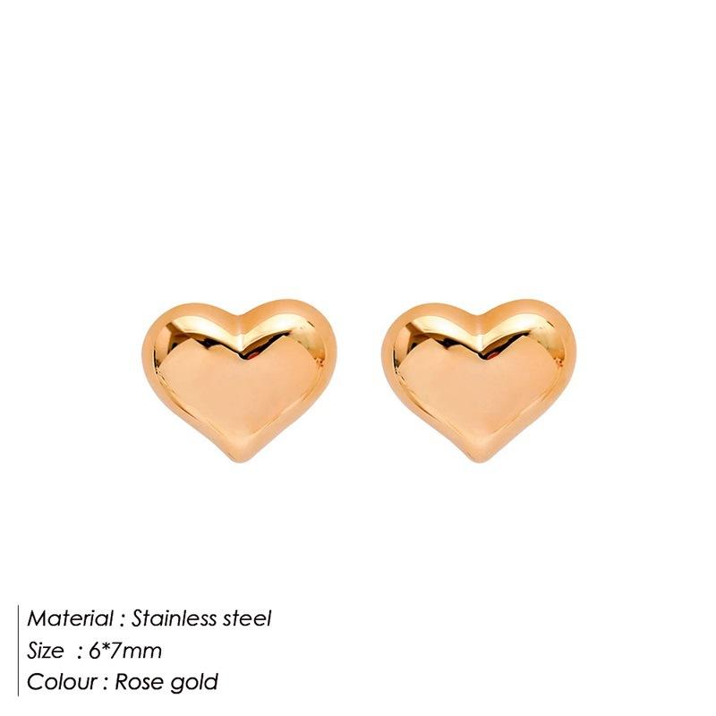 Japanese and Korean new heart shaped earrings