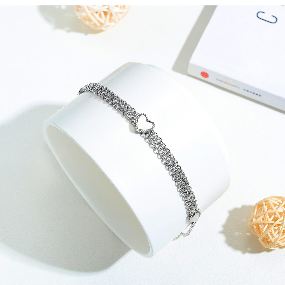 Non-fading Multilayer Ladies Heart Bracelet