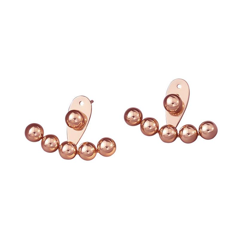 Exquisite and Simple Electroplating Color-preserving Titanium Steel Stud Earrings