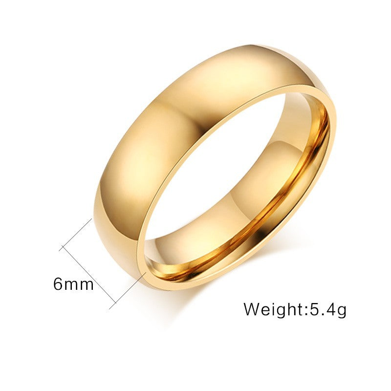 Non-fading women's simple index finger pinky ring
