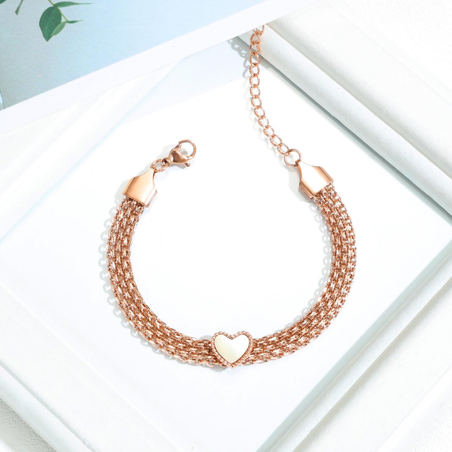 Non-fading Multilayer Ladies Heart Bracelet