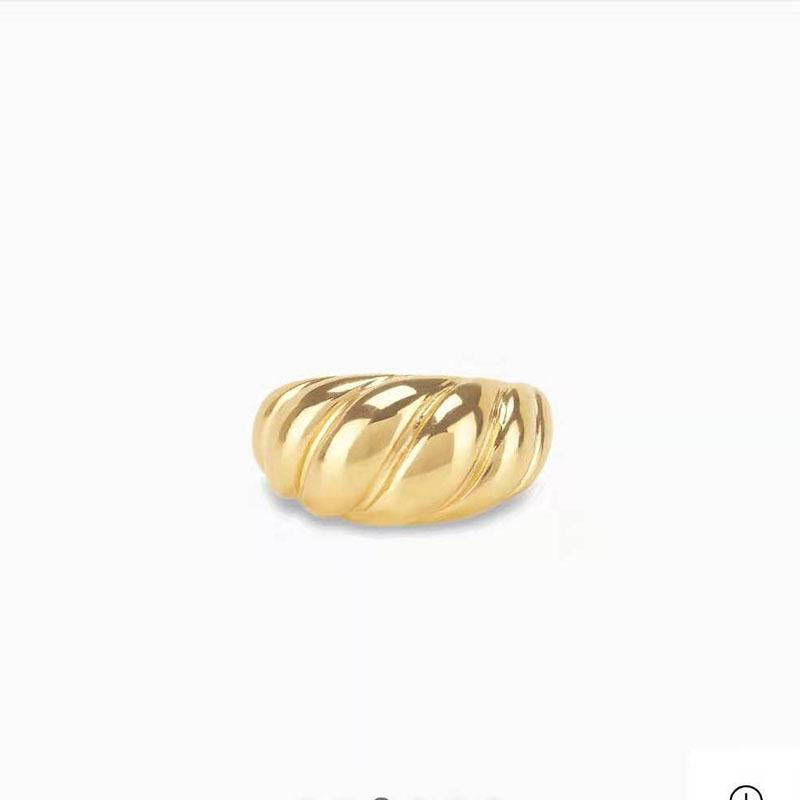 Non-fading Fashion personality ins simple ring