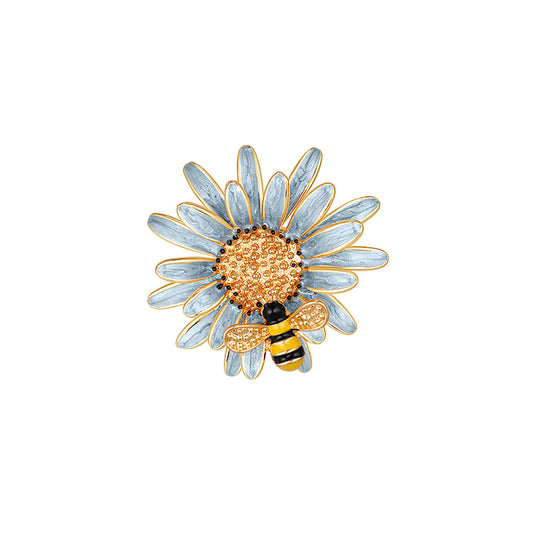 Gold-plated rosemary baby bee series high-end handmade brooch