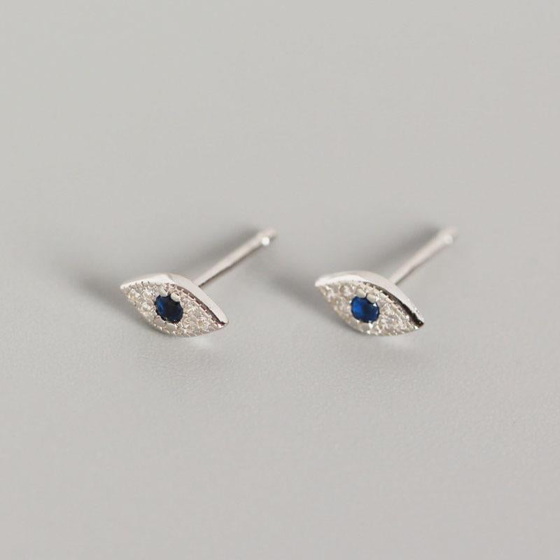 S925 Silver Devil's Eye Stud Earrings