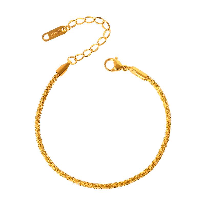 Non-fading INS Fashion Light Luxury Sparkling Anklet for Women