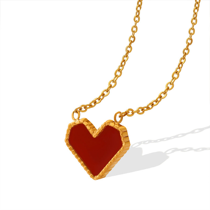 French Style Vintage Love Heart Necklace