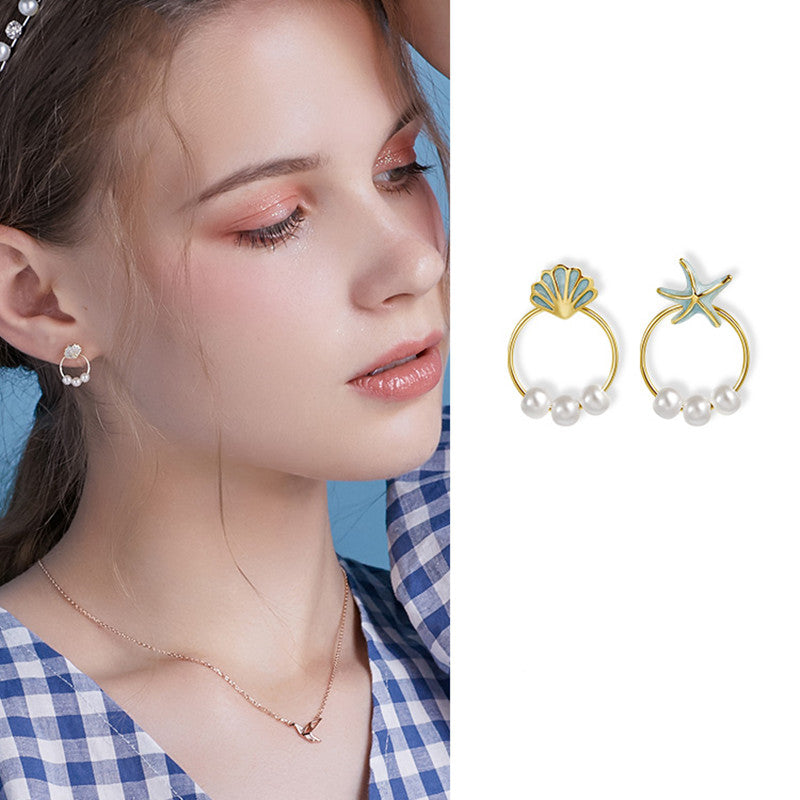 French High End Personality Shell Earrings