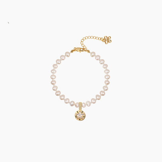 S925 Silver Fashion Pearl Bracelet