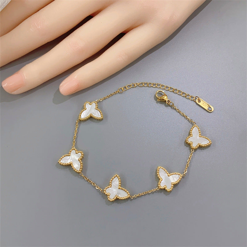 Non-fading Double Sided Butterfly Bracelet