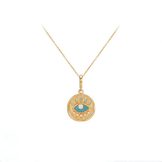 Mayan Legend Eyes Styling Personality Temperament Necklace