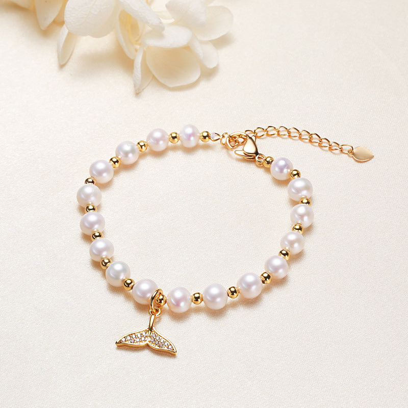 Fishtail Pearl Bracelet freshwater pearl jewelry