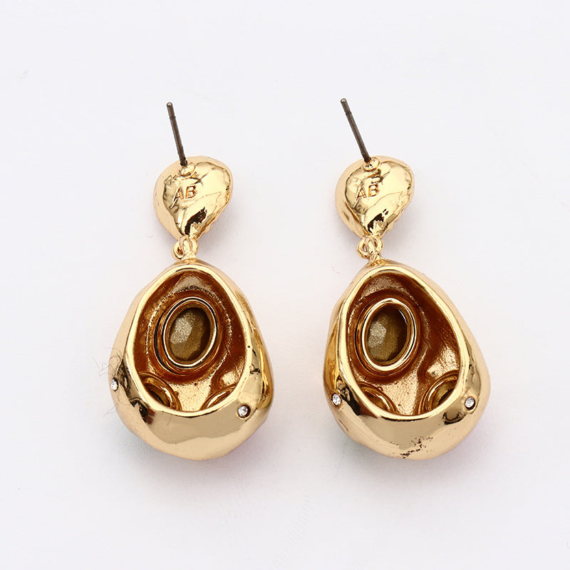 Boucles d'oreilles en forme de goutte de pierres précieuses multicolores en argent sterling S925