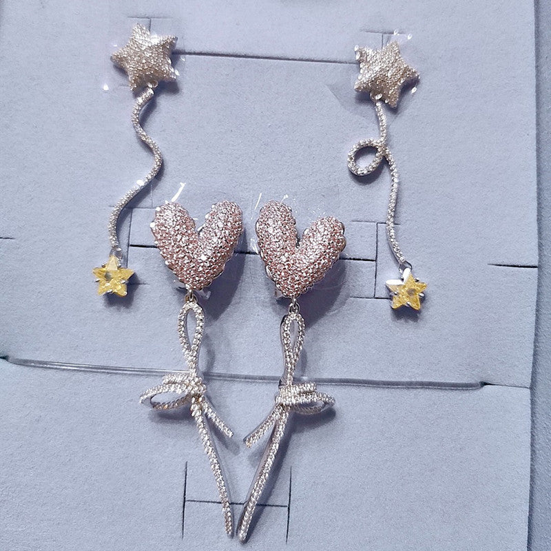 Starlight Balloon Dangle Earrings in 925 Sterling Silver