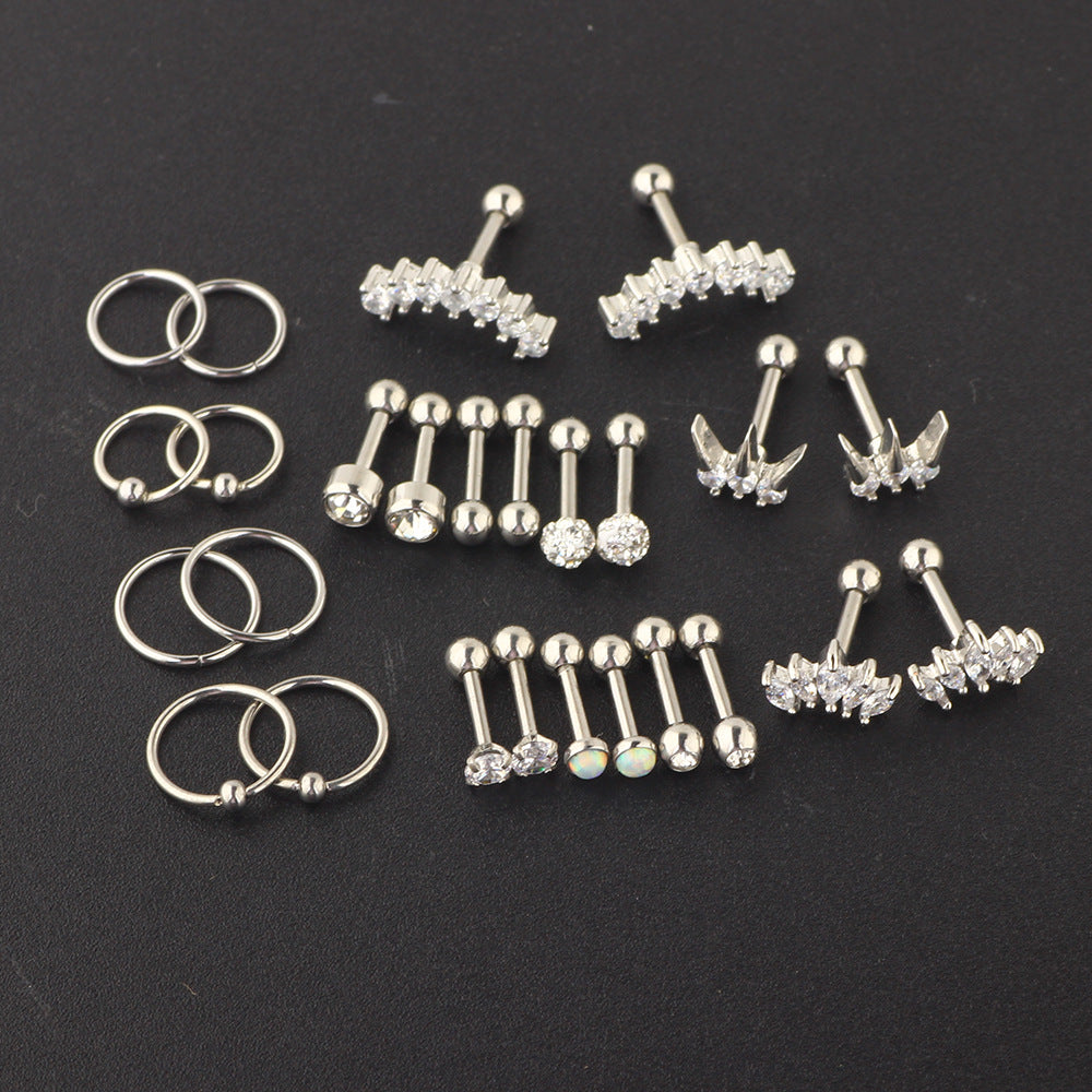 13PCS Women Dainty Cartilage Earrings Puncture Jewelry Set