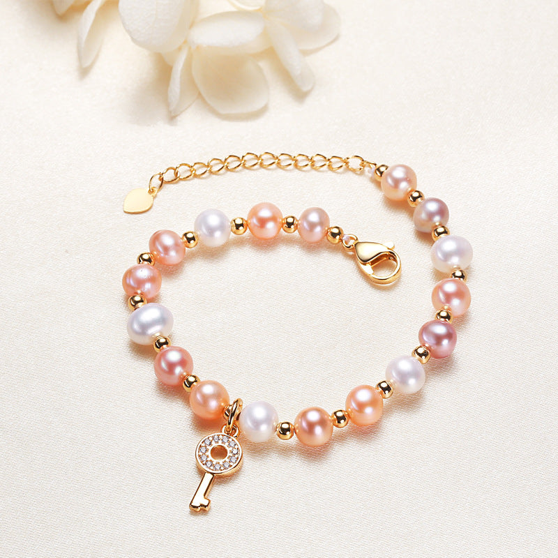 Baroque national style jewelry Freshwater Pearl Bracelet