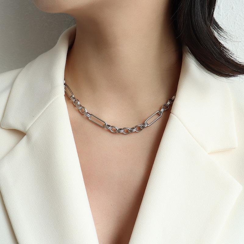 Simple and versatile necklace titanium steel jewelry